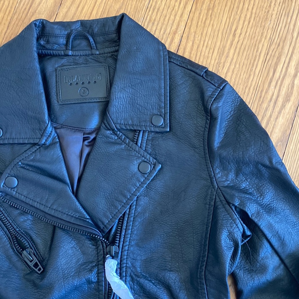 Blank NYC Black Faux Leather Moto Jacket